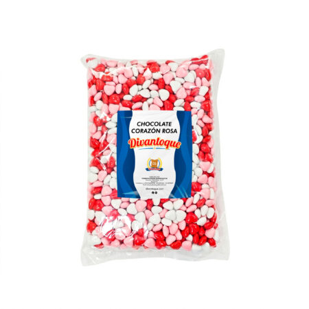 Chocolate de Corazón Rosa y Rojo x1000g